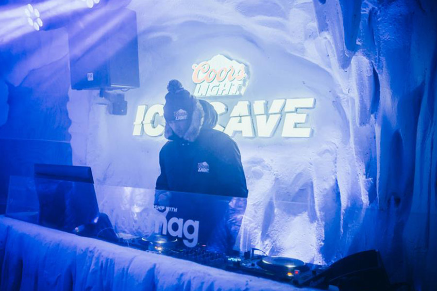 Coors Ice Cave Okoru Events DJ